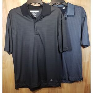 Lot of 2 Men's Polo Shirts Cutter & Buck CB DryTec Luxe & Greg Norman ML75 Sz M